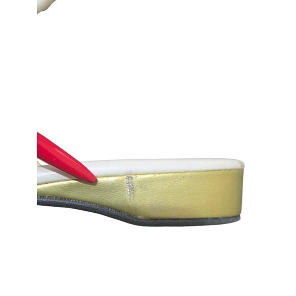 Daniel Green Dormie Slippers Womens 8W Gold Metallic Wedge Mule House Shoes Glam - Picture 10 of 11